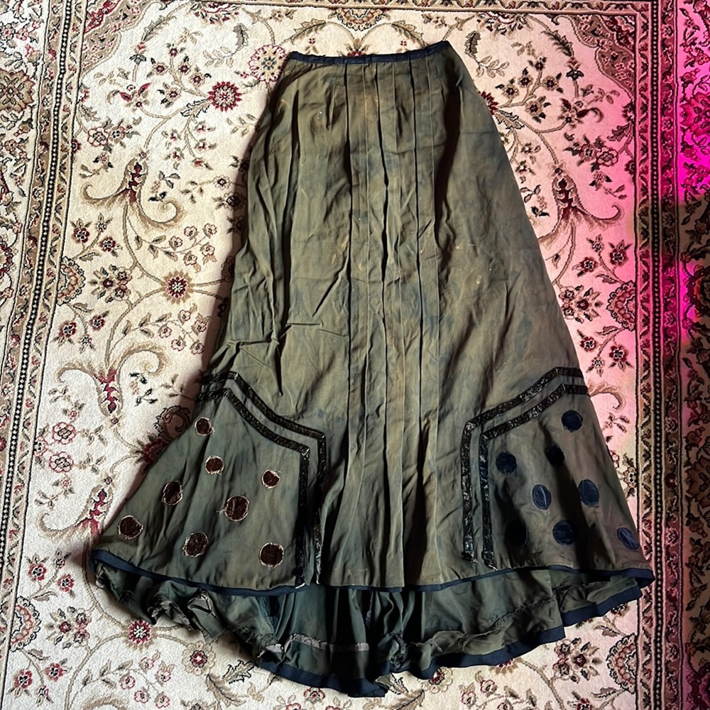 Antique Victorian Walking skirt with train